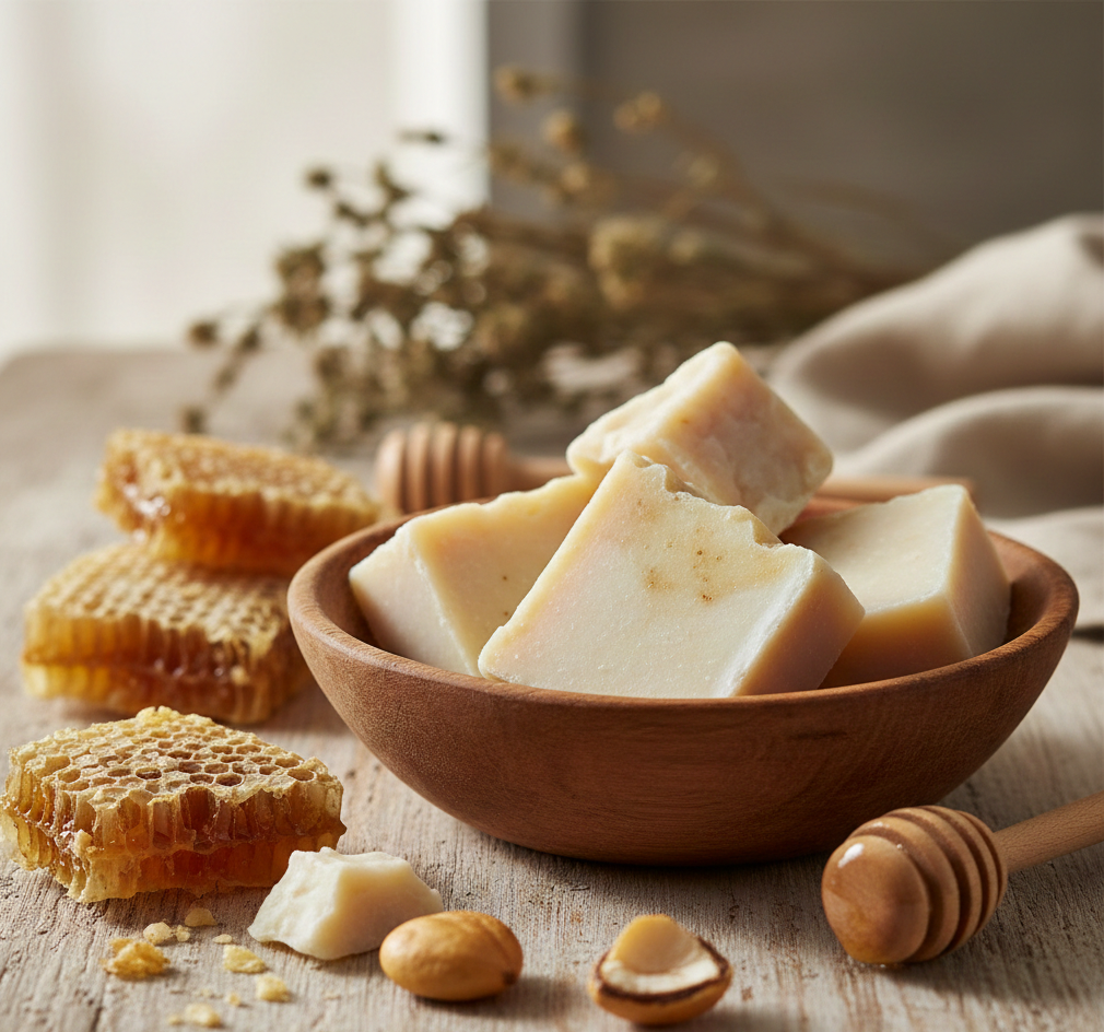 Lire la suite à propos de l’article Savon Miel & Karité : Le secret de douceur pour une peau naturellement radieuse.