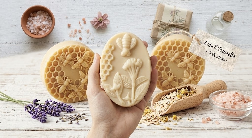Savons artisanaux Label Naturelle fabriqués à la main dans le nouvel atelier en Espagne.